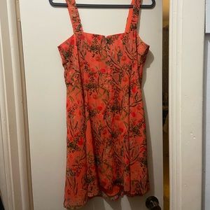 Gianni Bini Orange Floral Dress Never Worn